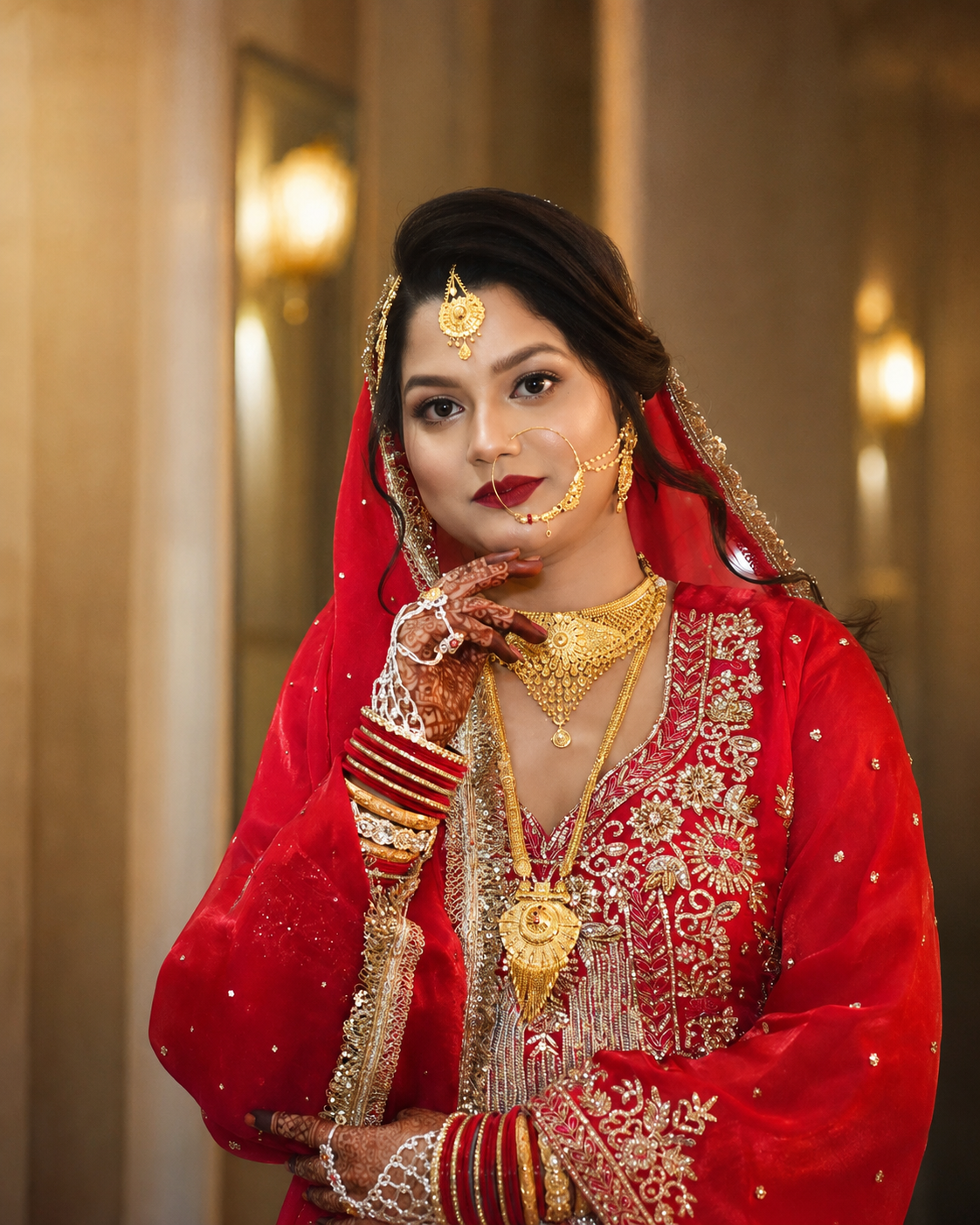 HD Bridal Makeup by The Royal House of MAHI Bahraich