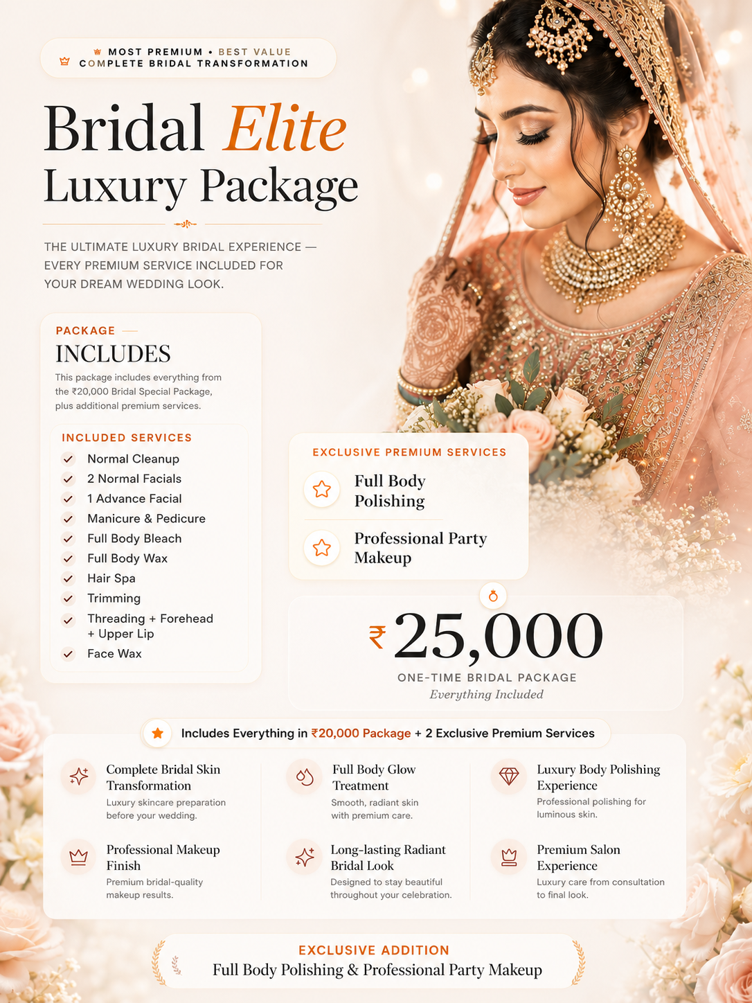 Bridal Elite Luxury Package - ₹25,000
